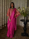 Rangeela hot pink desi girl sari with batwing blouse