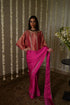 Rangeela hot pink desi girl sari with batwing blouse