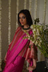 Rangeela hot pink desi girl sari with batwing blouse