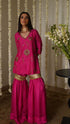 Rangeela hot pink jahan ara kurta with hot pink Sharara