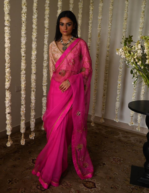 Rangeela hot pink jahan ara sari