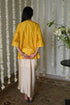 Rangeela yellow noor tunic with deep ivory cowl skirt