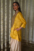 Rangeela yellow tunic top with deep ivory cowl palazzo