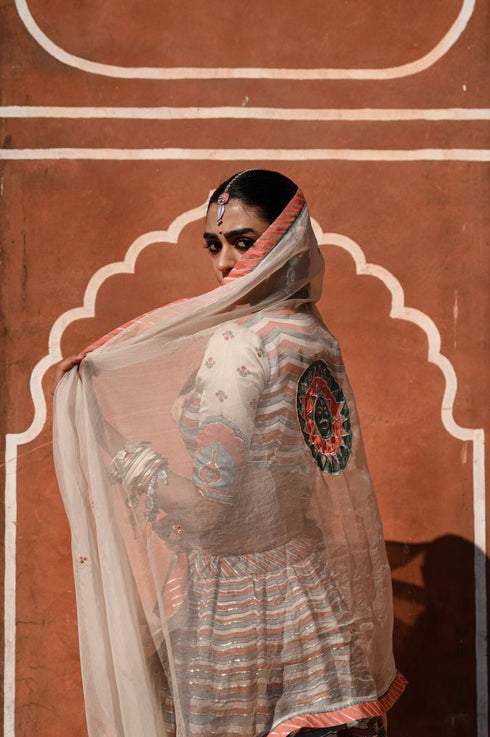 Rang mahal multicolor lehenga set