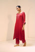 Red isha kurta with pants