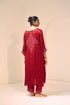 Red isha kurta with pants