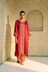 Red seerat kurta with pants