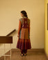 Rekha mati orange and mehroon kurta
