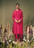 Resonance fuchsia pink banarasi brocade tunic set