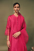 Resonance fuchsia pink banarasi brocade tunic set
