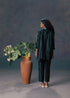 Resonance indigo double layer shirt with pants