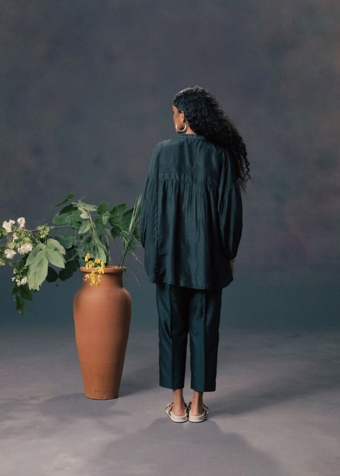Resonance indigo shirt with pants