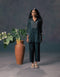 Resonance indigo shirt with straight pants