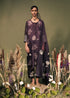 Resonance lavender discharge print double layer tunic set