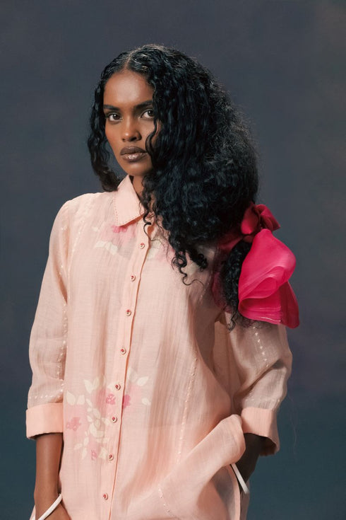 Resonance old rose shirt with pants