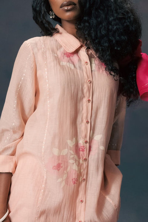 Resonance old rose shirt with pants