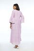 Reversa mauve pleated dress