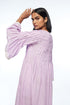 Reversa mauve pleated dress