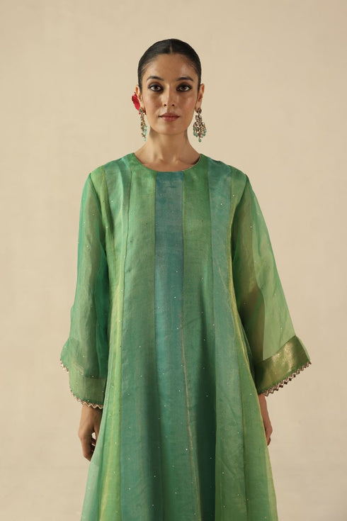 Rimjhim turquoise kurta set