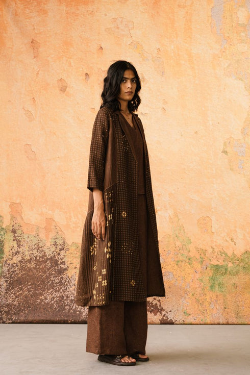 Riva cognac jacket with top and pants