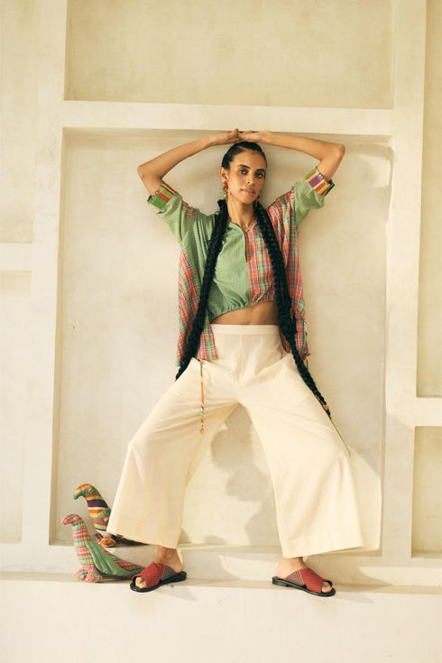 River oyster white pants