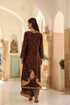 Riwayat brown and purple applique long kurta set
