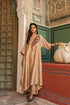 Riwayat ivory and maroon kaftan set