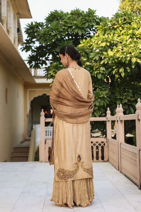 Riwayat ivory straight kurta set