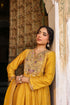 Riwayat mustard printed frockstyle kurta set