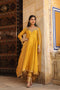 Riwayat mustard printed kalidar set