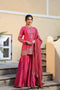Riwayat pink printed sharara set
