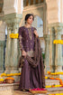 Riwayat purple printed sharara set