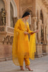 Riwayat yellow heavy long kurta set