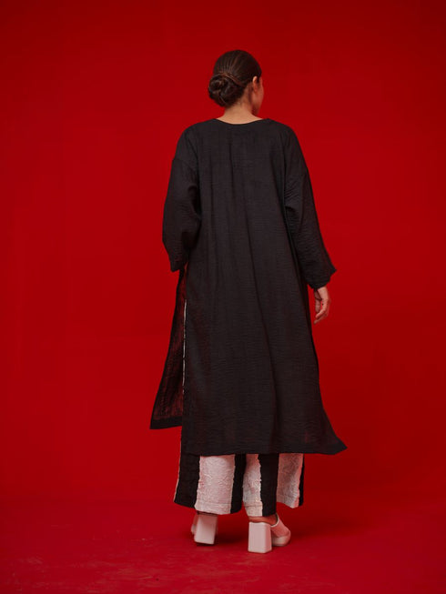 Rock salt black and yellow tunic