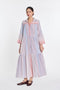 Roscoea collared maxi dress