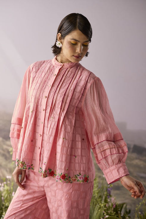 Rose checkered shirt