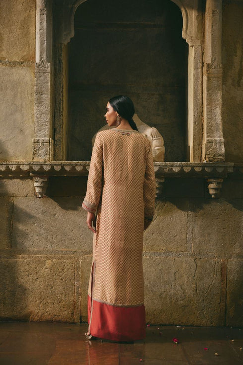 Rose Jaipur kaftan dress