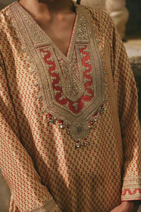 Rose Jaipur kaftan dress