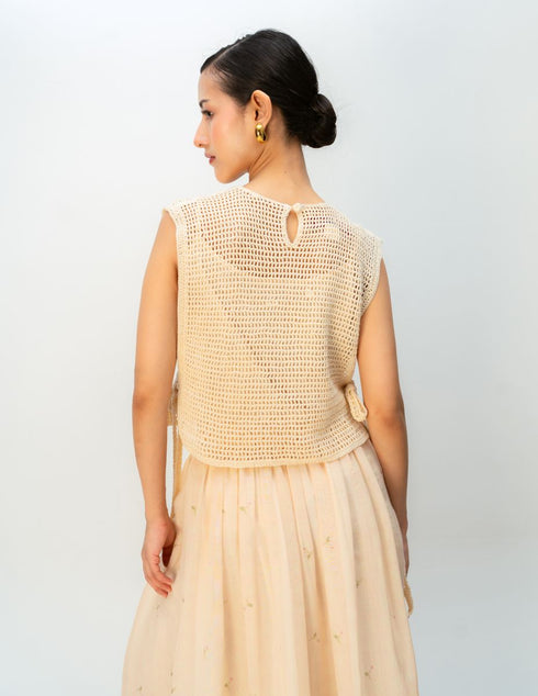 Rose pause bib