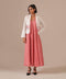 Rose quartz dress with jacket