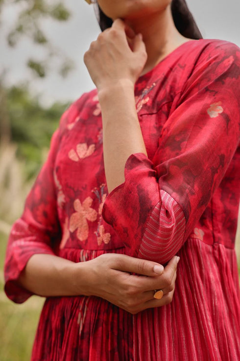 Rosewood bloom anarkali set