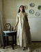 Roshnee chai beige sashiko anarkali