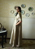 Roshnee chai beige sashiko anarkali
