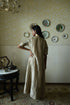 Roshnee chai beige sashiko anarkali