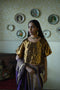 Roshnee charulata gold tissue blouse