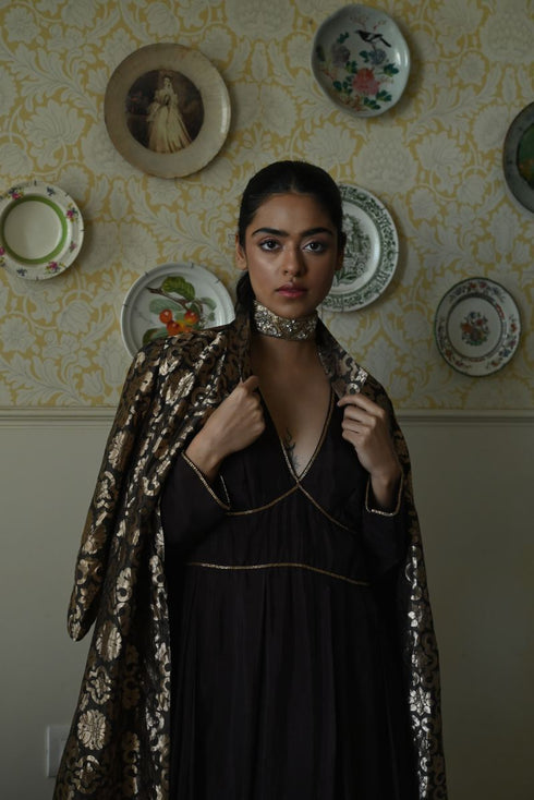 Roshnee princess brown dress