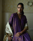 Roshnee purple sashiko anarkali