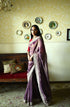 Roshnee purple sati sari