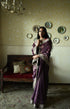 Roshnee purple sati sari