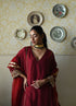 Roshnee red kaftan set
